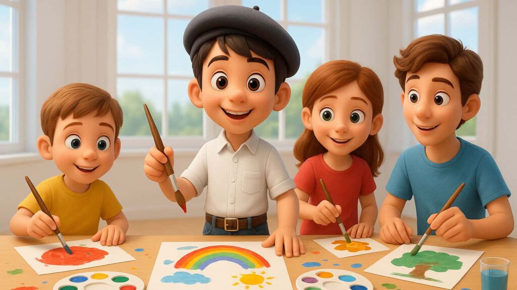 Concurso internacional de pintura pintando con miguelito, miguel muñoz martinez pintor y escultor